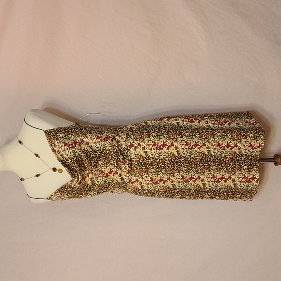 YA Multi-Colored Sequin Embellished Drape Front Dress - Picture 3 of 7